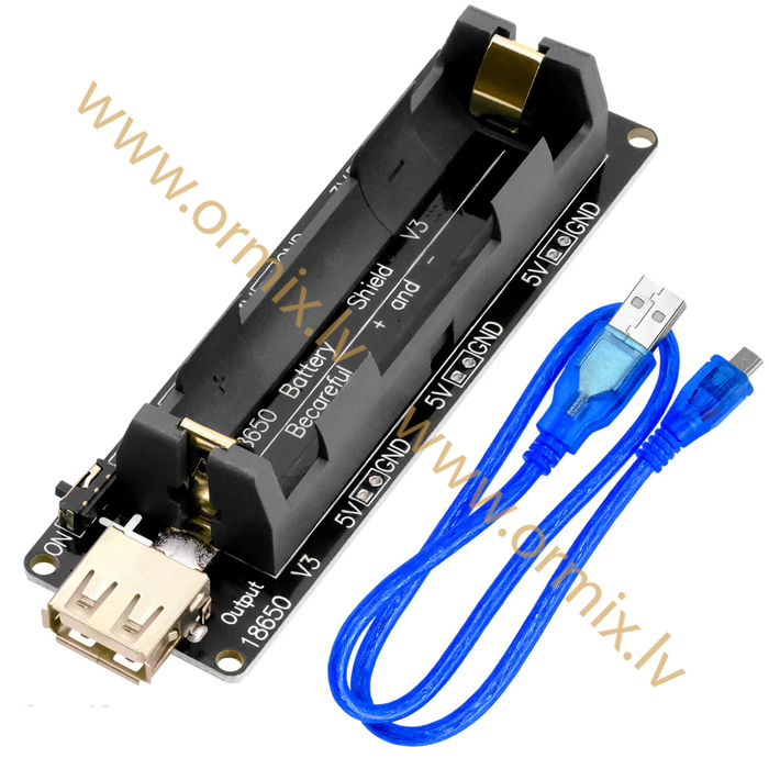 18650 battery shield